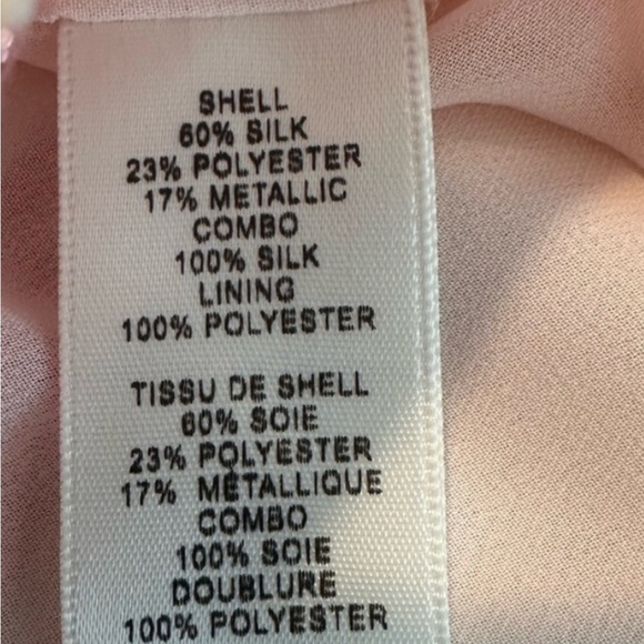 Rebecca Taylor Floral Off-Shoulder Pink Top. Size Medium. - Picture 8 of 9